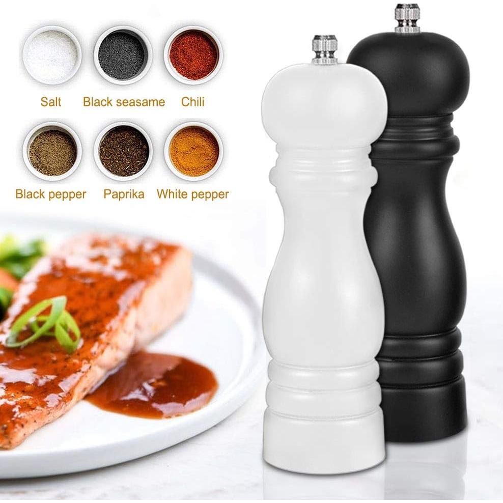 Juego de Molinillos de Sal y Pimienta IAGORYUE 16.5 cm Madera