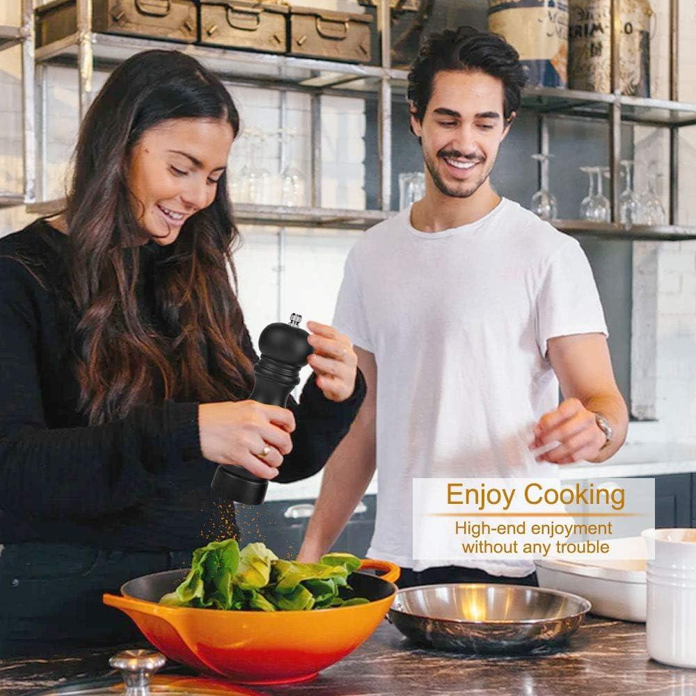 Juego de Molinillos de Sal y Pimienta IAGORYUE 16.5 cm Madera