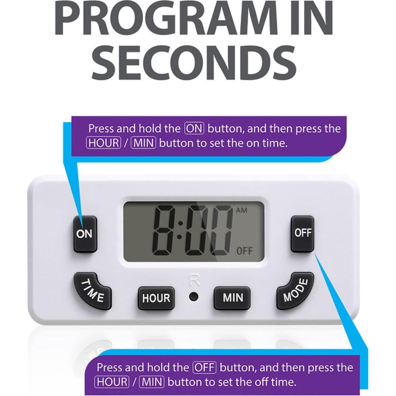 Temporizador Digital Fosmon 24 Horas para Enchufes