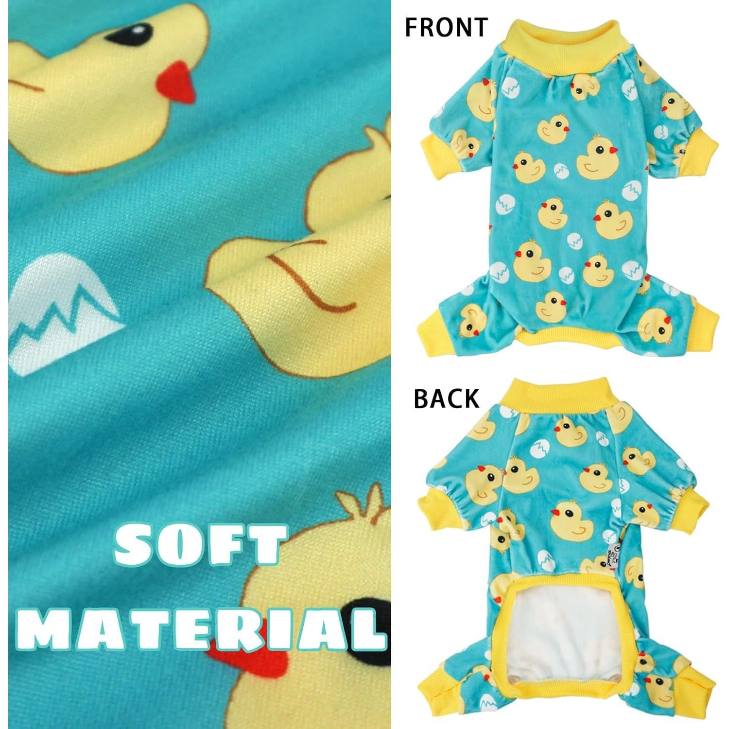 Pijamas para Perros XPUDAC 4 Piezas Pequeños Navidad