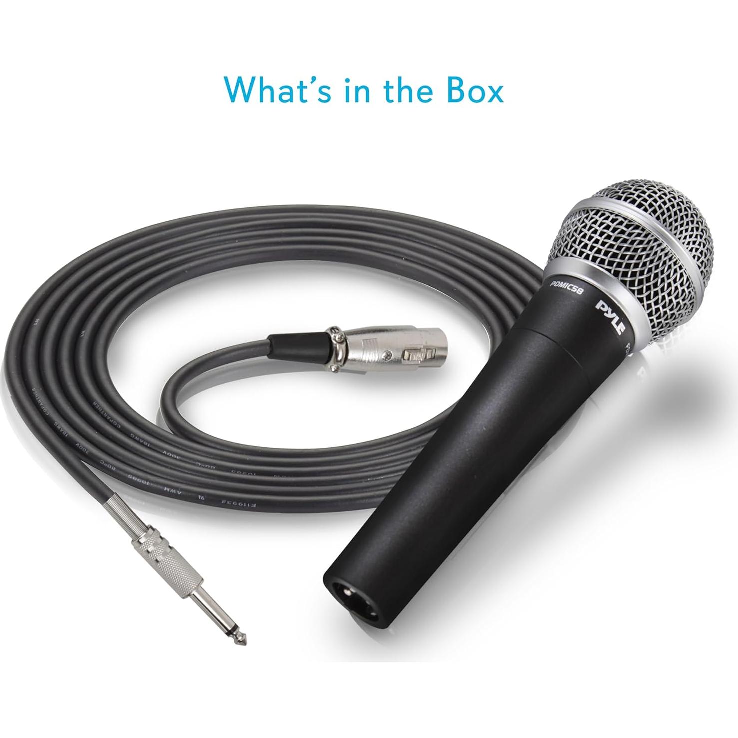 Micrófono de Mano Pyle PDMIC58 - Dinámico Cardioide 0,67 kg