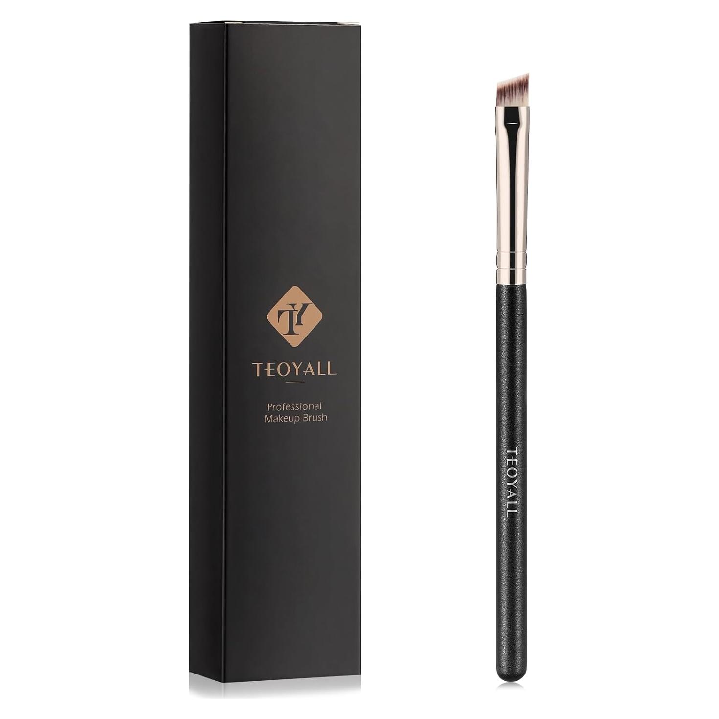 Pincel Delineador en Ángulo TEOYALL - Cerdas Sintéticas Suaves