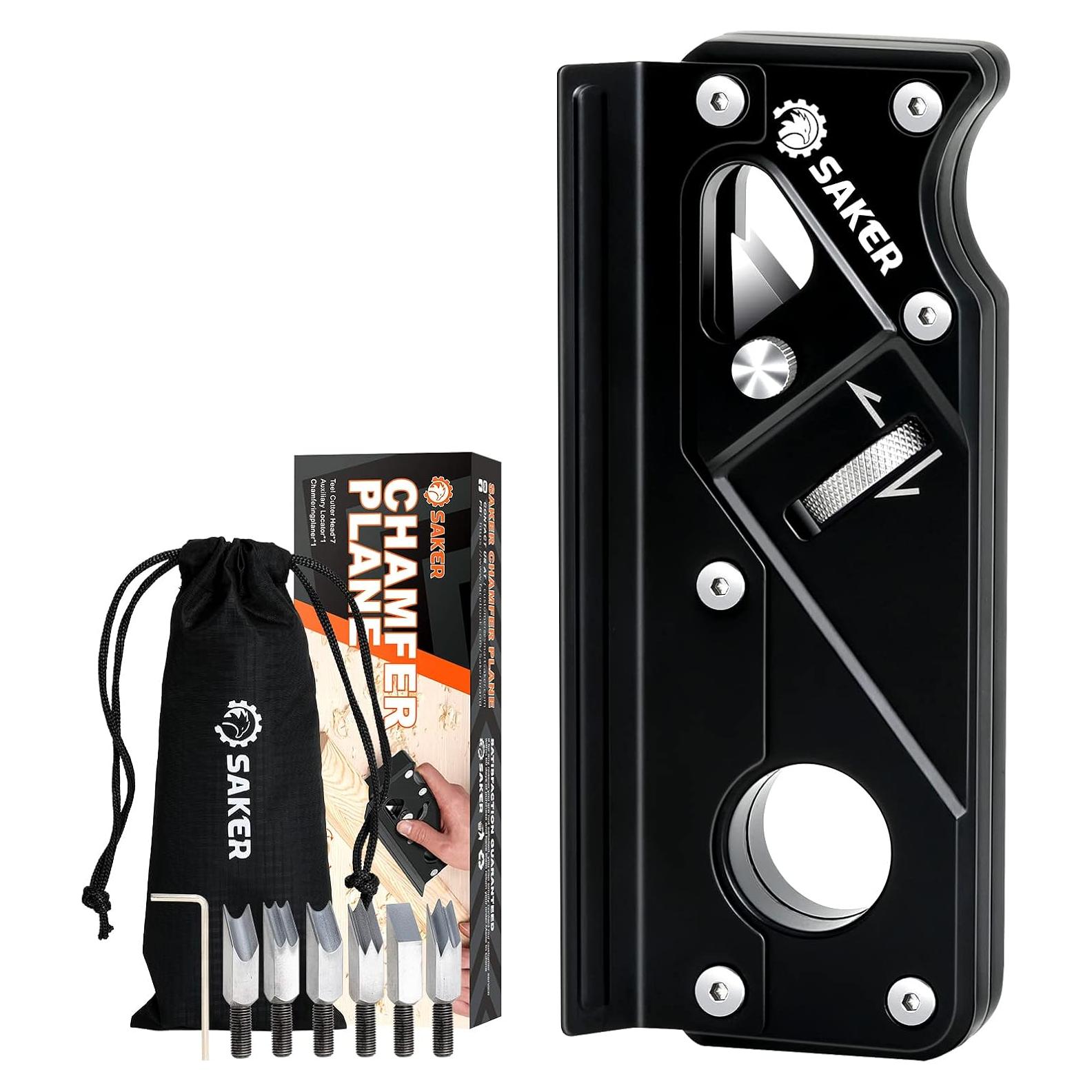 Planificador de Chaflán Saker 6 Cabezas Corte Negro