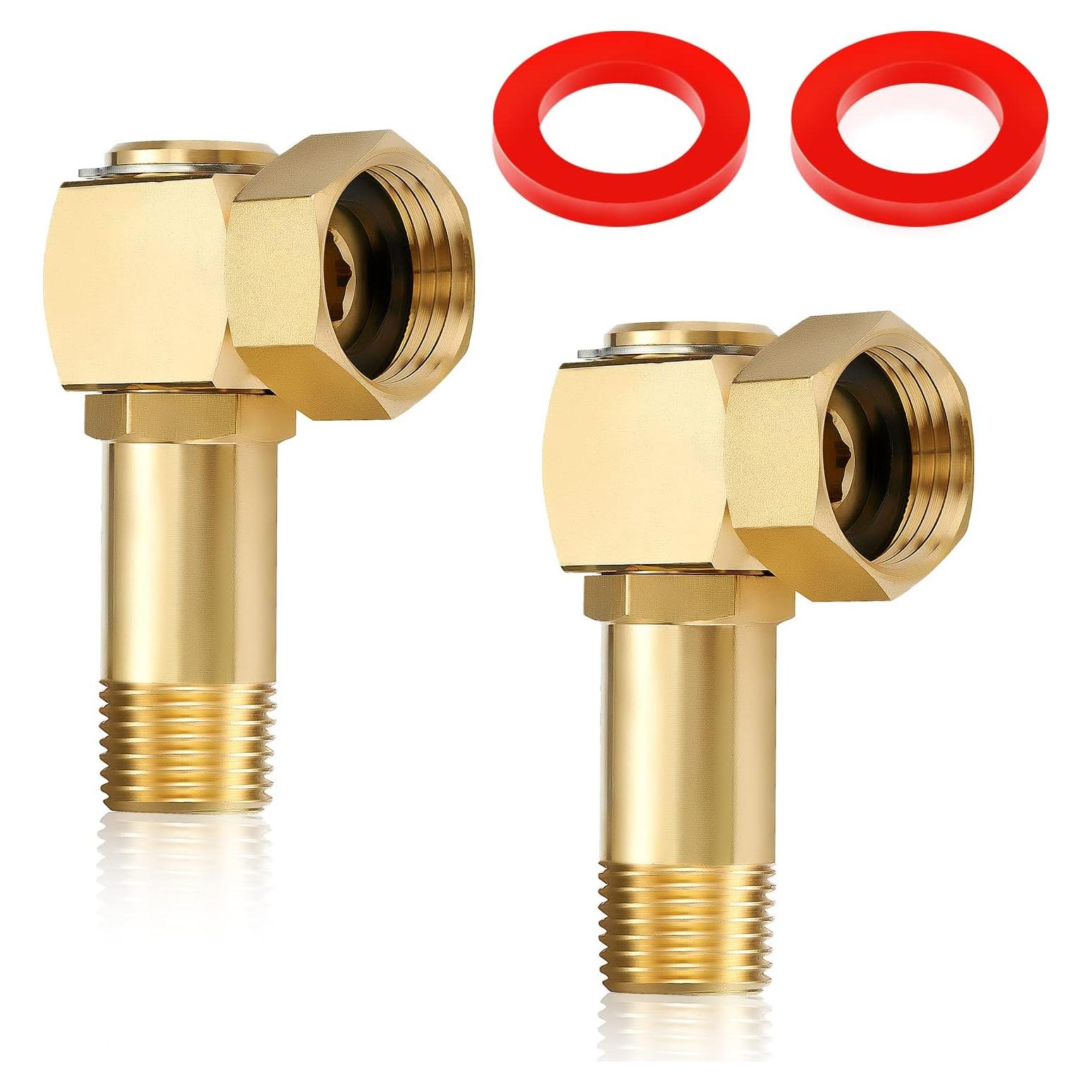 2 PCS Adaptadores de Manguera de Jardín Litorange Giratorios