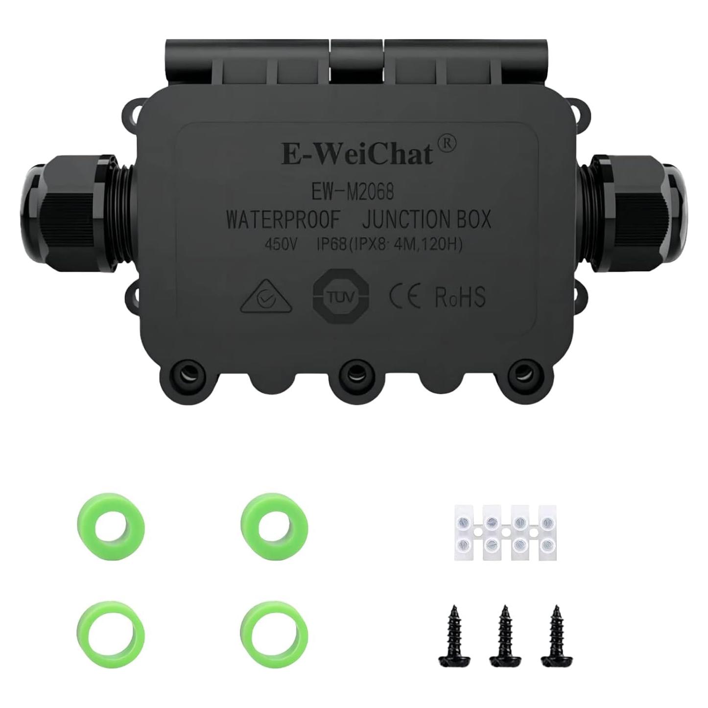 Caja de Conexiones Impermeable KLJ IP68 2 Vías 5-12mm