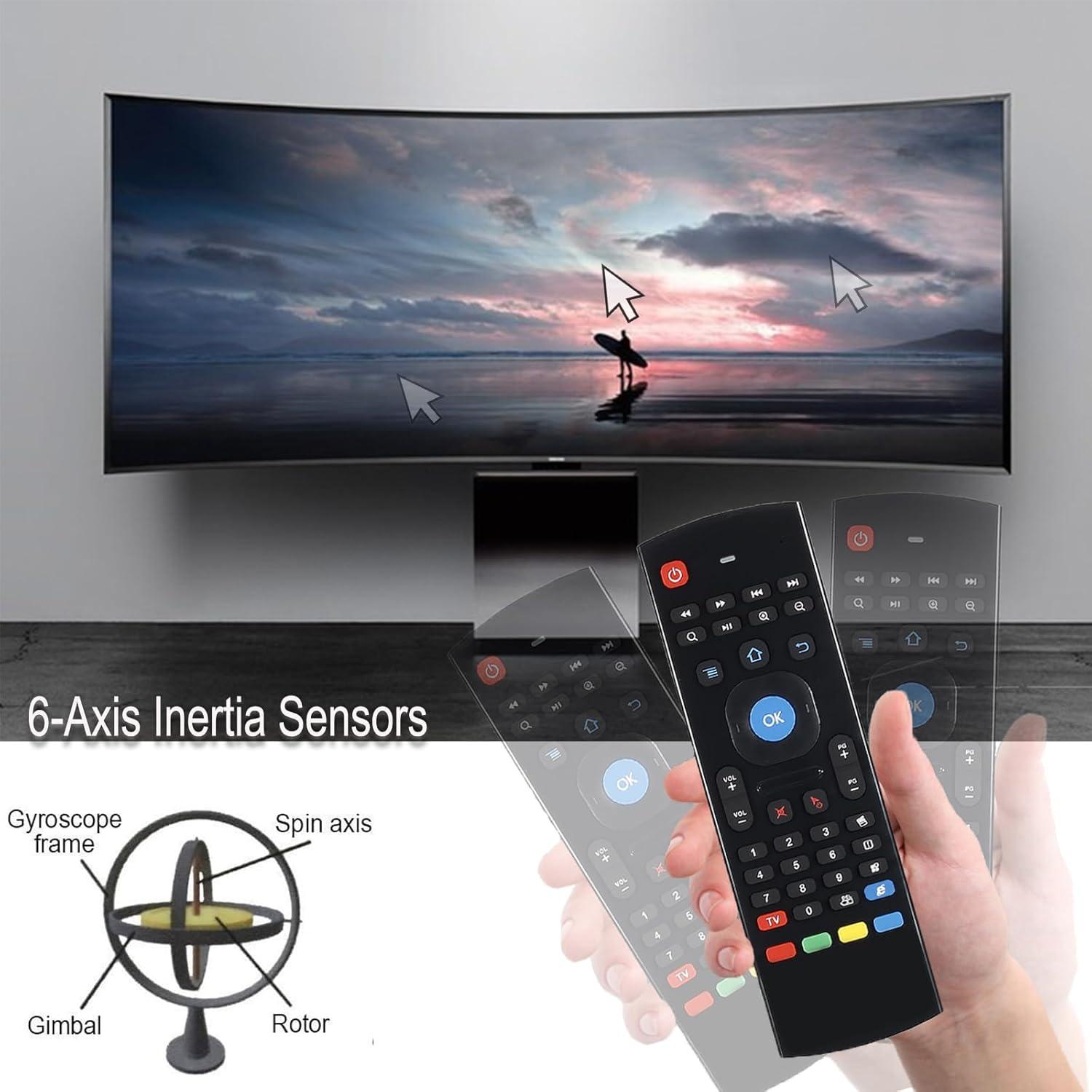 Control Remoto Inalámbrico MX3 Air Mouse con Teclado 2.4G