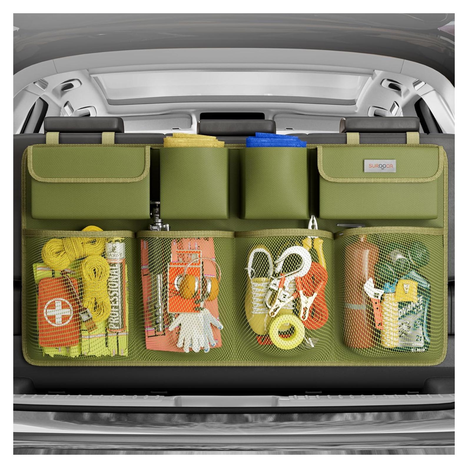 Organizador Colgante de Maletero SURDOCA Verde Militar 90x46 cm