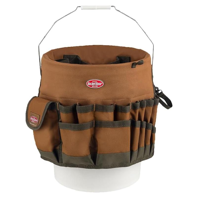 Organizador de Herramientas Bucket Boss El Bucketeer 19L Marrón