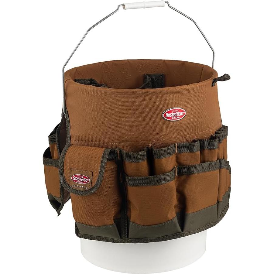 Organizador de Herramientas Bucket Boss El Bucketeer 19L Marrón