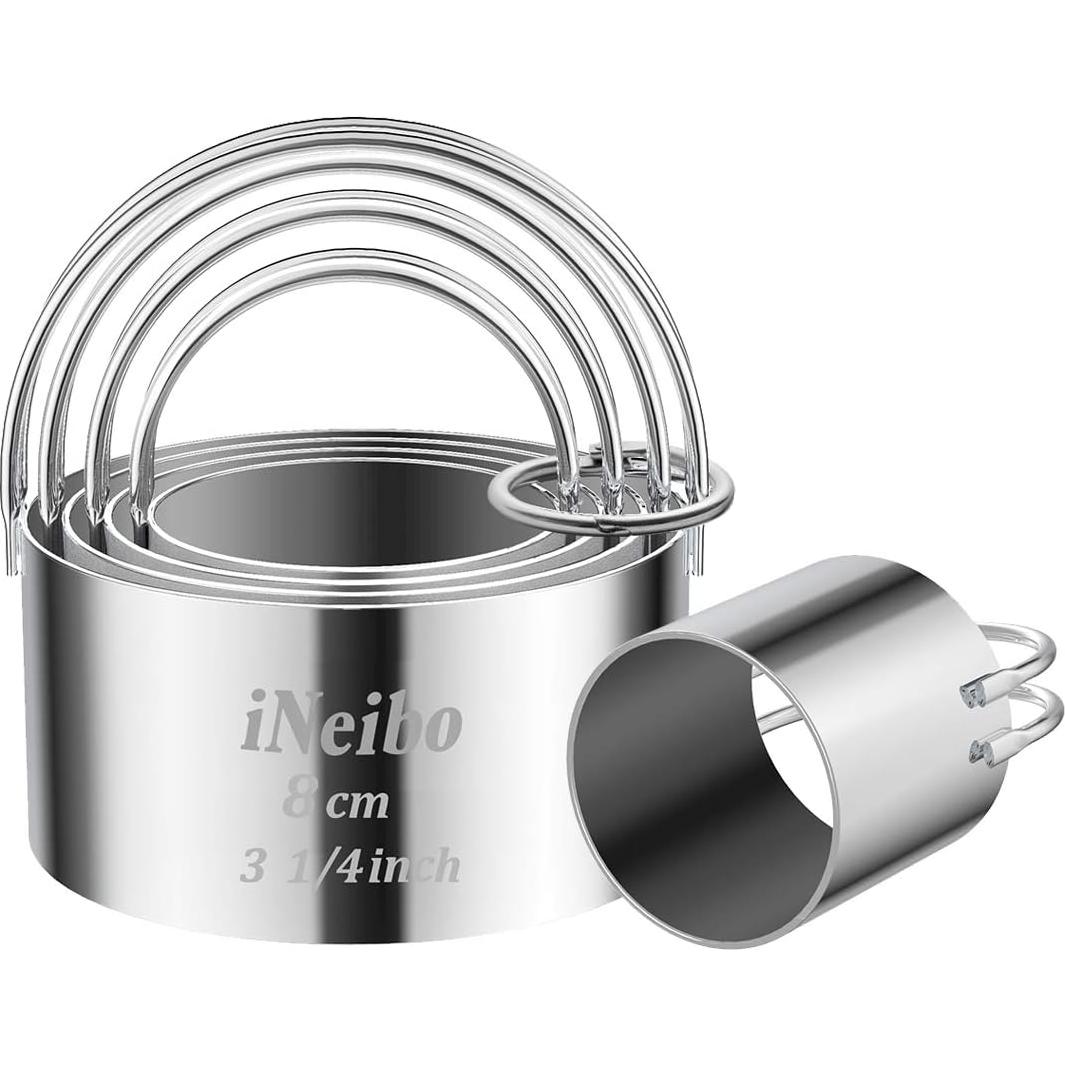 Conjunto de Herramientas de Hornear iNeibo - Cortadores de Galletas y Mezclador