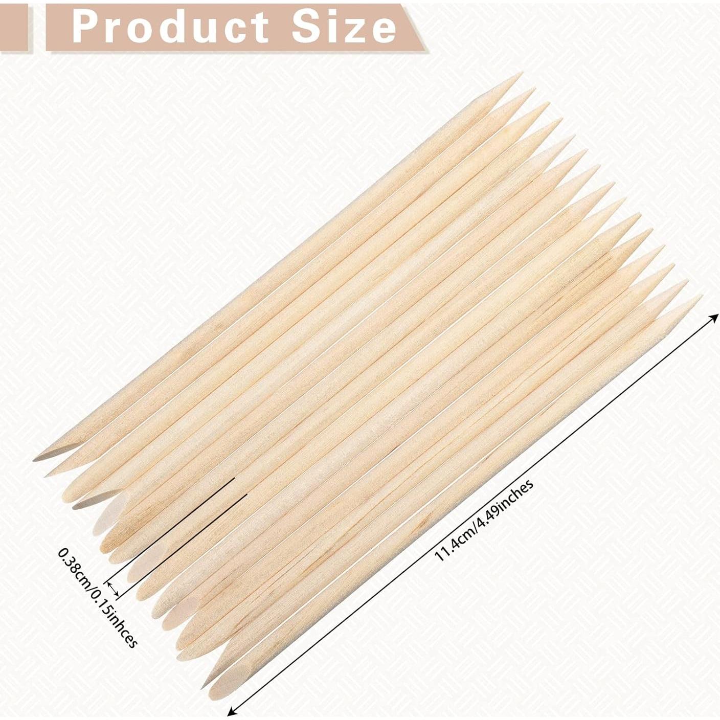 Palitos de Cera de Madera Demissle 400 Piezas para Cejas y Labios