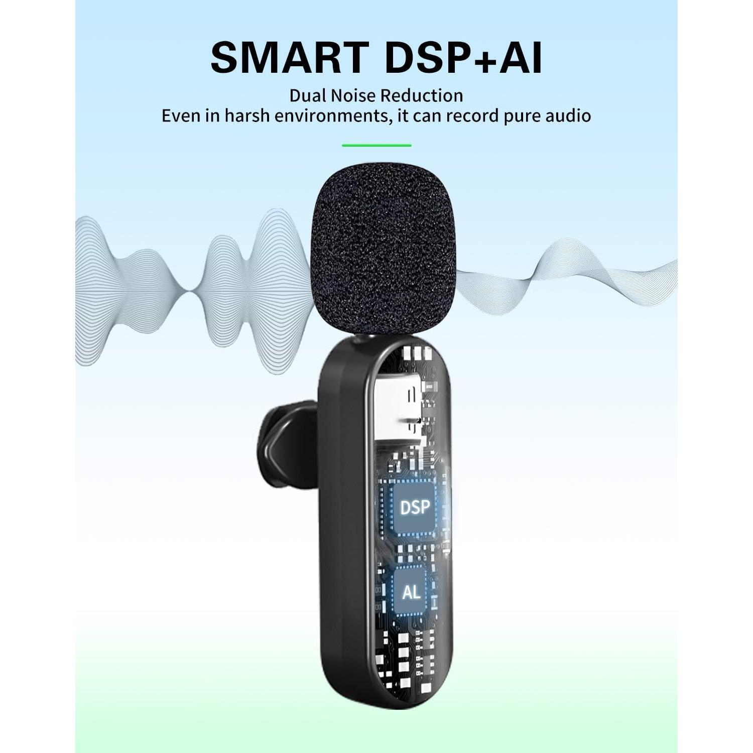 Micrófono Lavalier Inalámbrico Tearstone 3 en 1 para iPhone