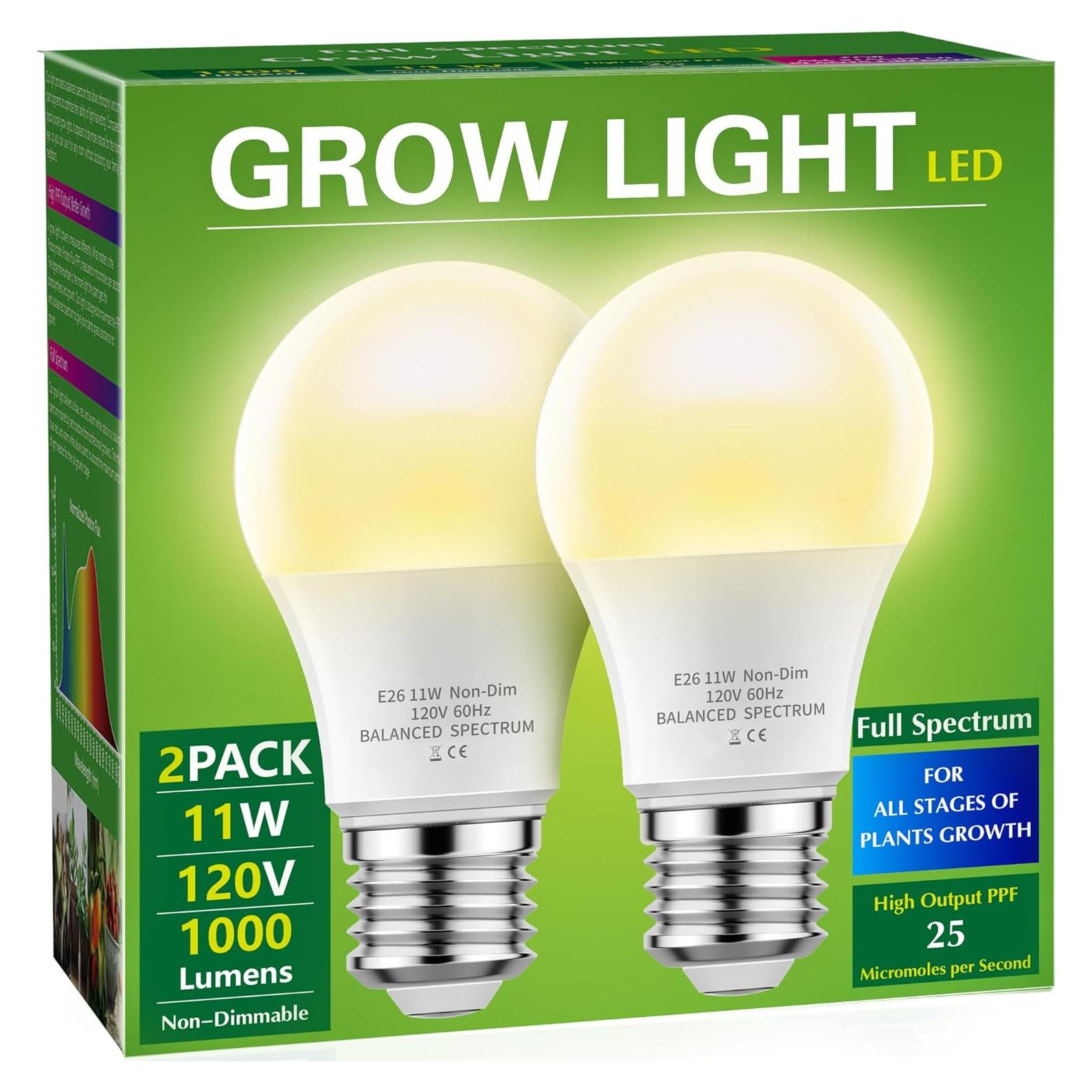 Bombillas LED de Crecimiento Briignite A19 11W Espectro Completo