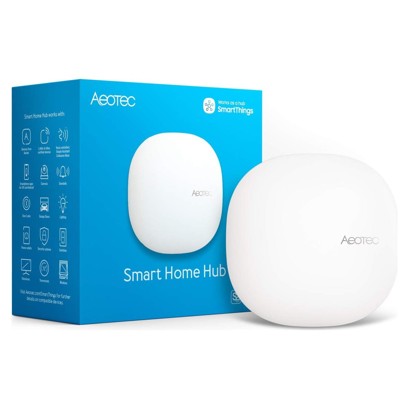 Hub de Hogar Inteligente Aeotec, Compatible con SmartThings