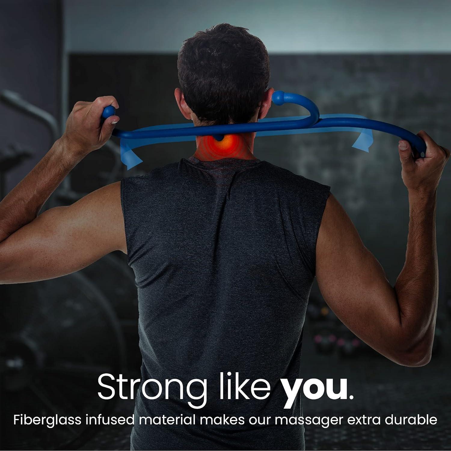 Masajeador de Espalda y Cuello LiBa - Alivio de Dolor Azul