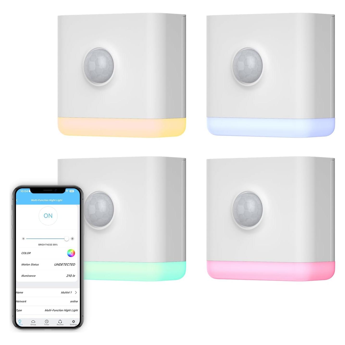 Luz Nocturna Multifuncional THIRDREALITY Paquete de 4 RGB