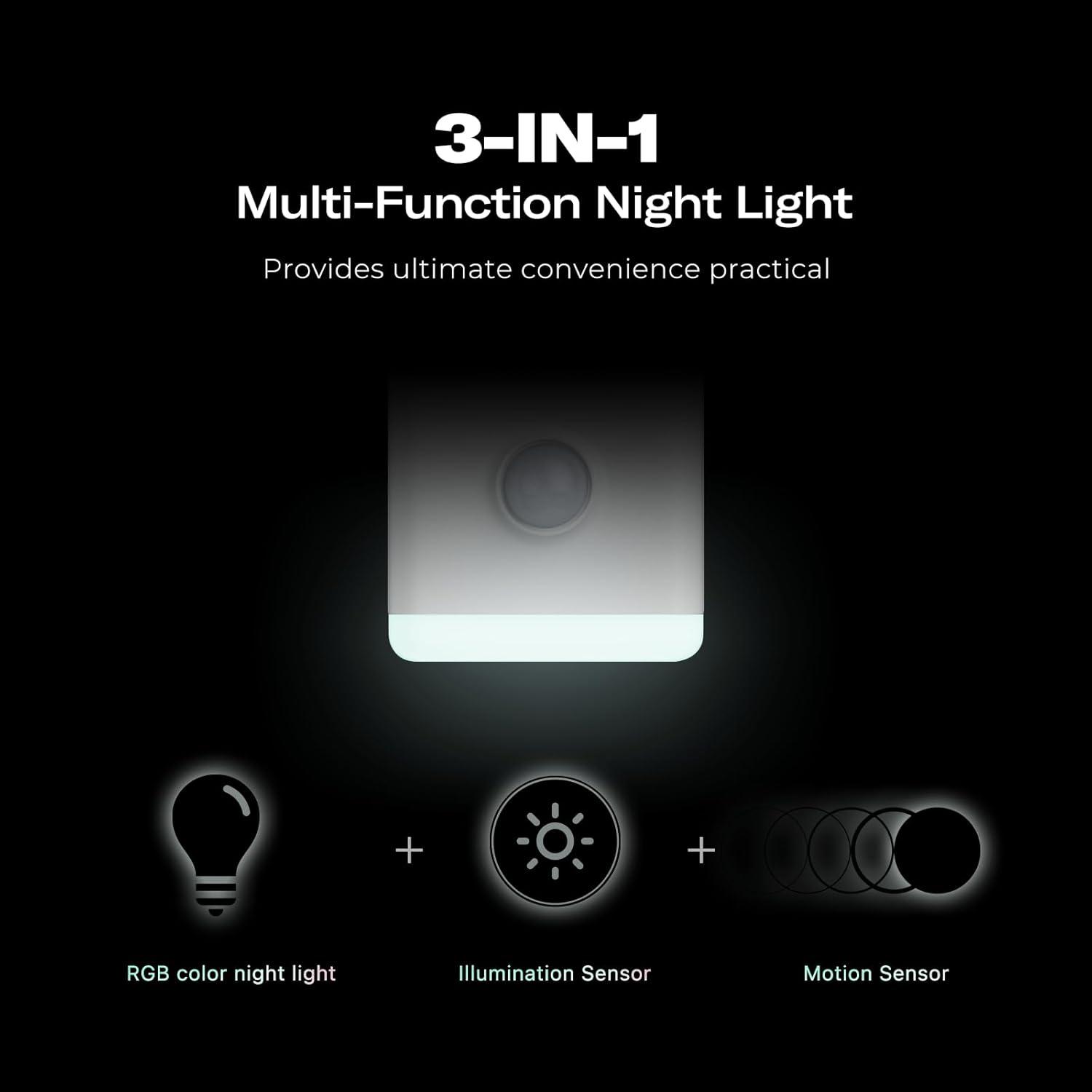Luz Nocturna Multifuncional THIRDREALITY Paquete de 4 RGB