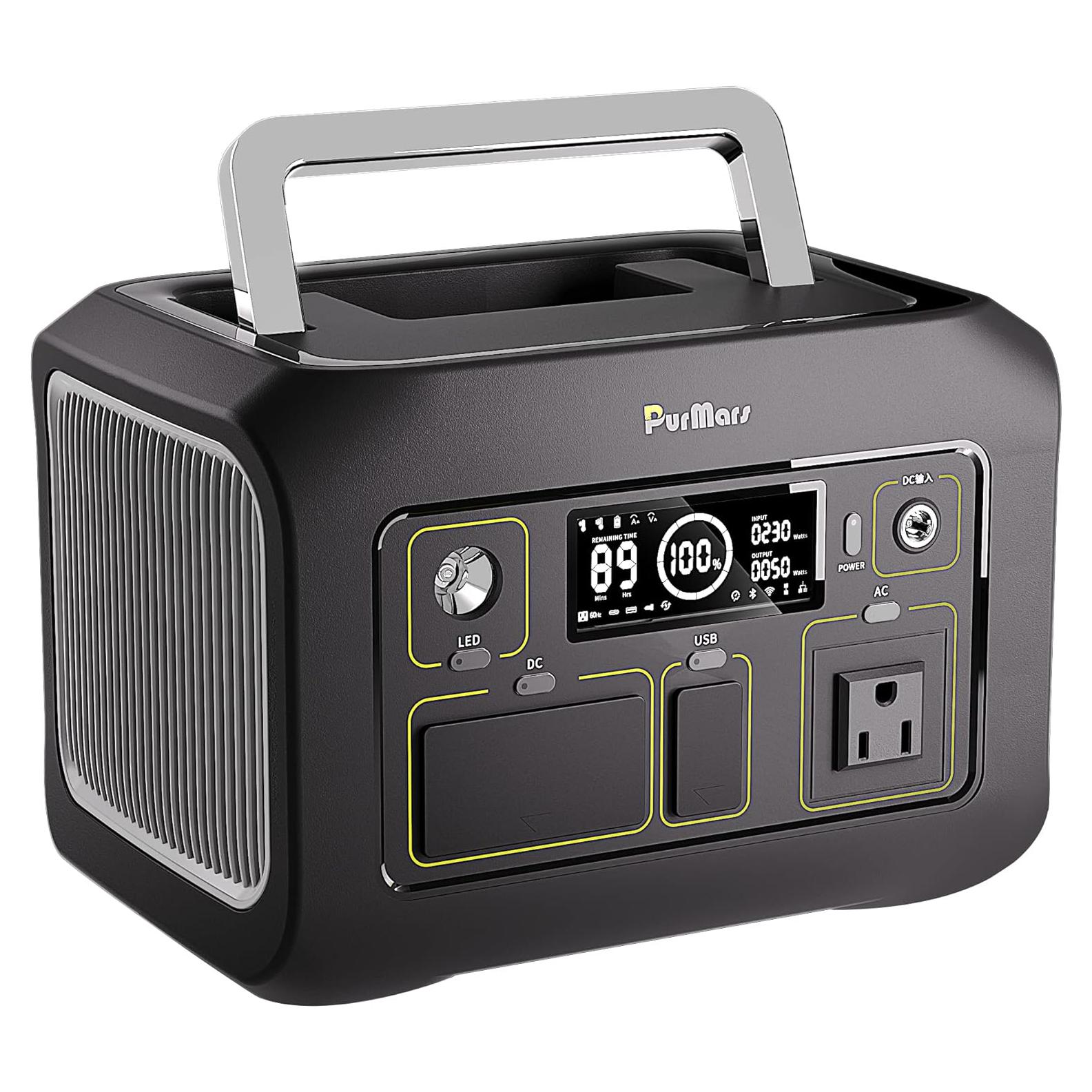 Estación de Energía Portátil PurMars 288Wh 300W Camping