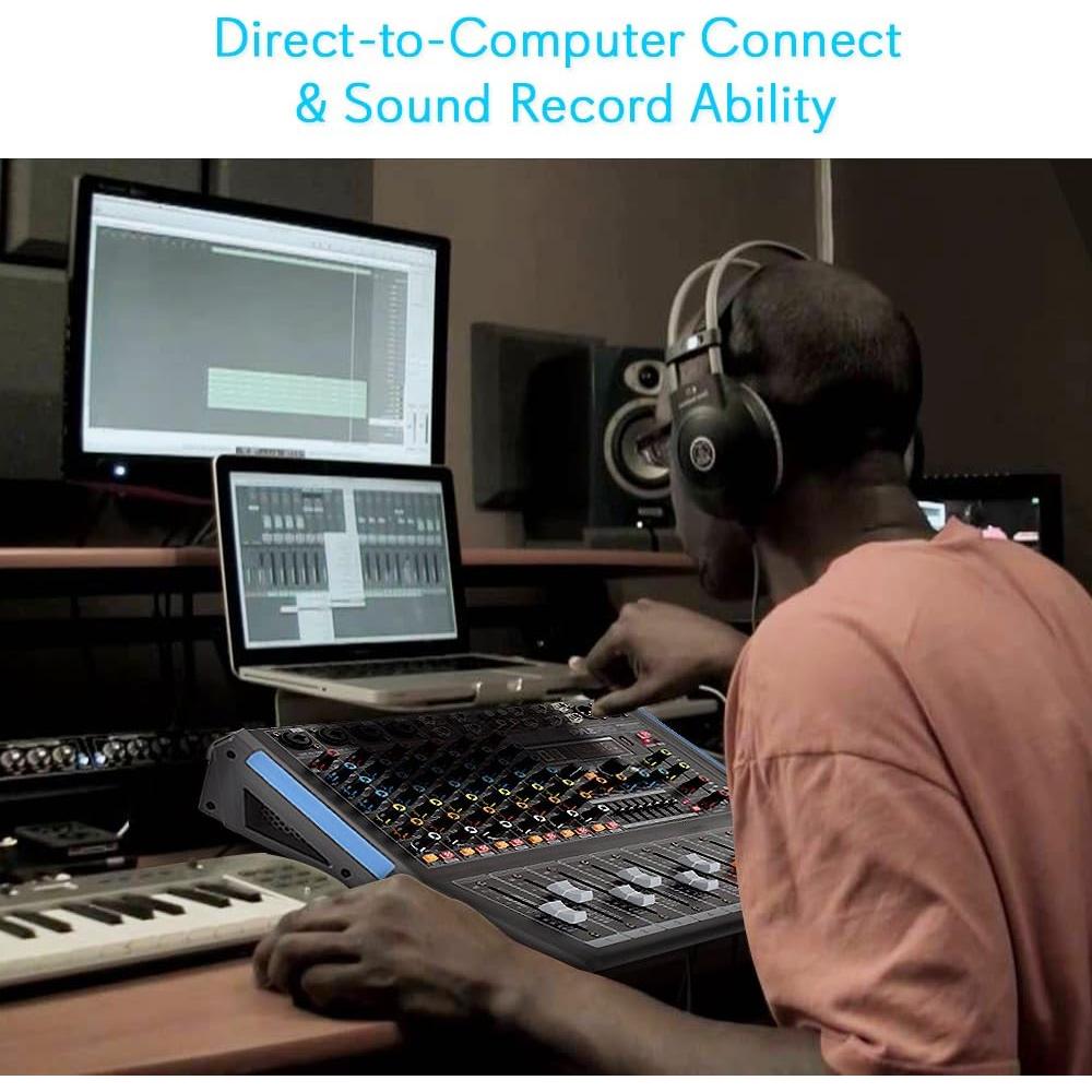 Mezclador de Audio Pyle PMXU88BT 8 Canales Bluetooth