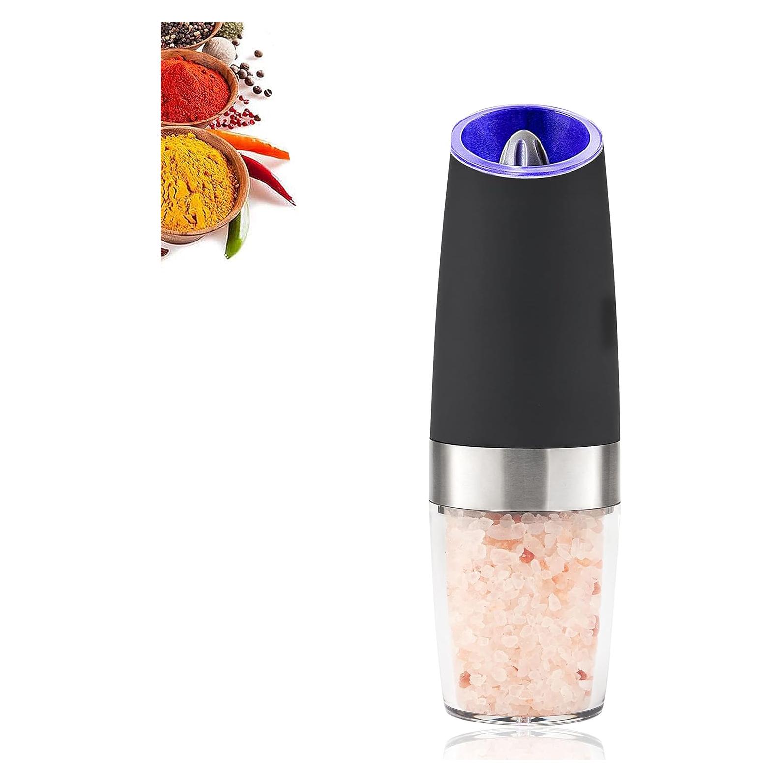 Molino Eléctrico de Sal y Pimienta New England Stories Negro