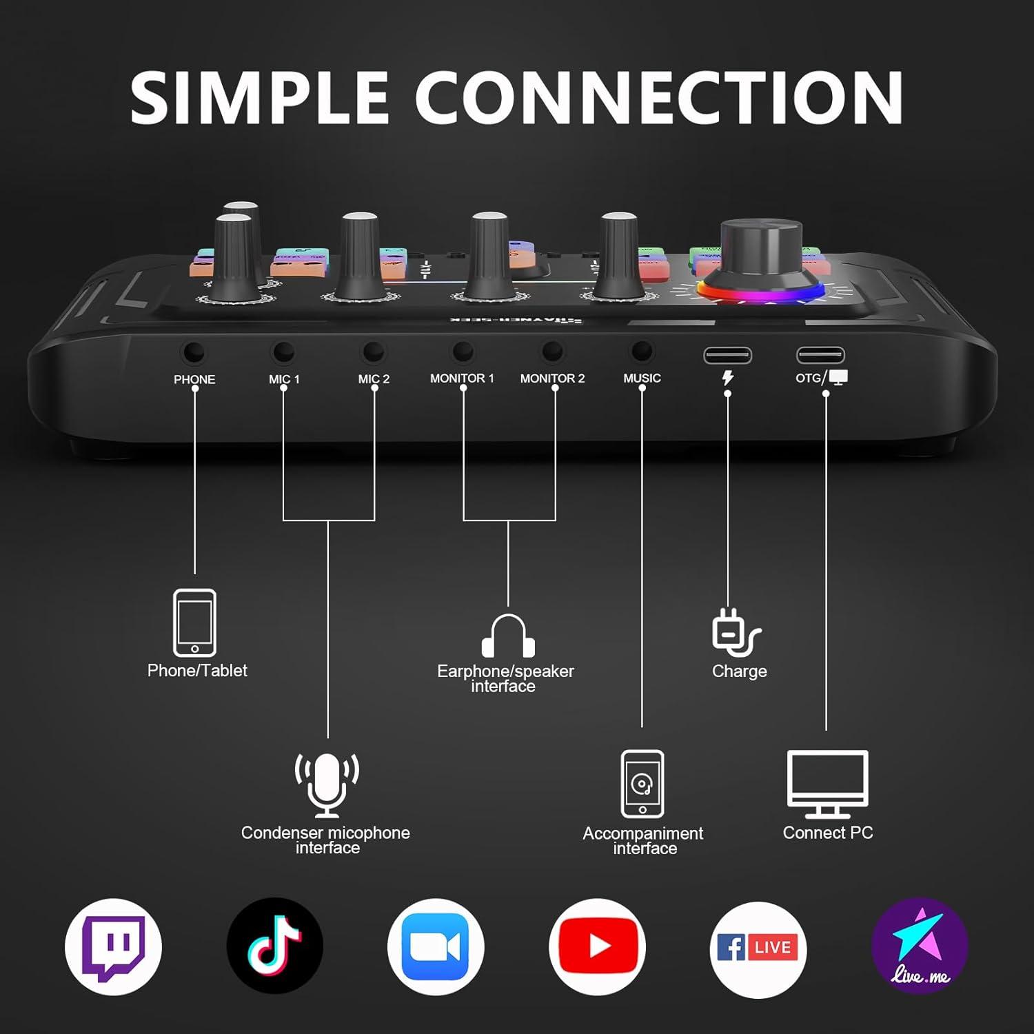 Paquete de Podcast para 2 Personas - Interfaz de Audio MHS133