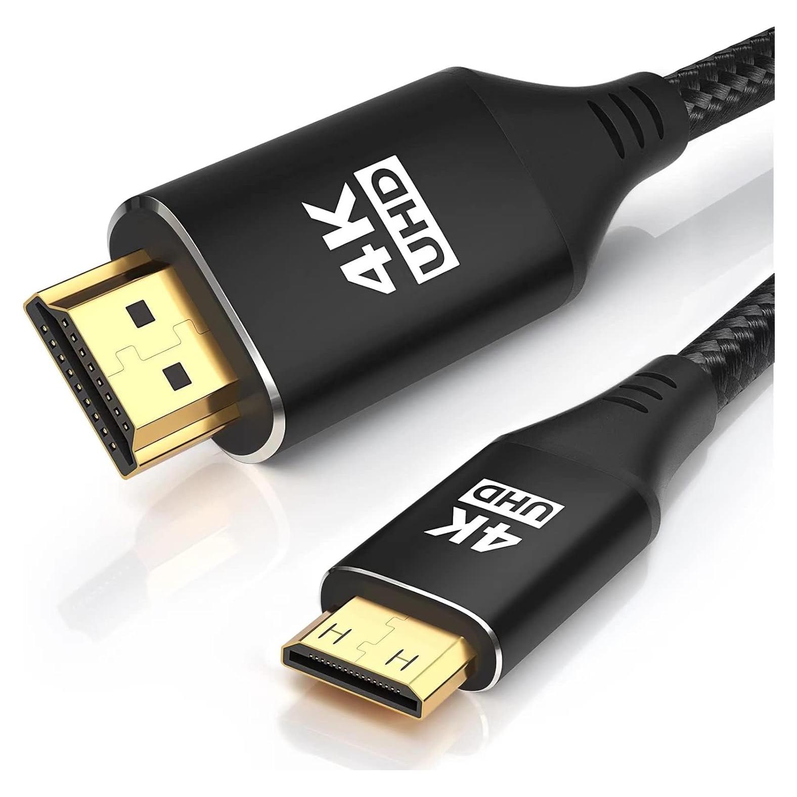 Cable Mini HDMI a HDMI KELimk 0.30m 4K 60Hz Alta Velocidad