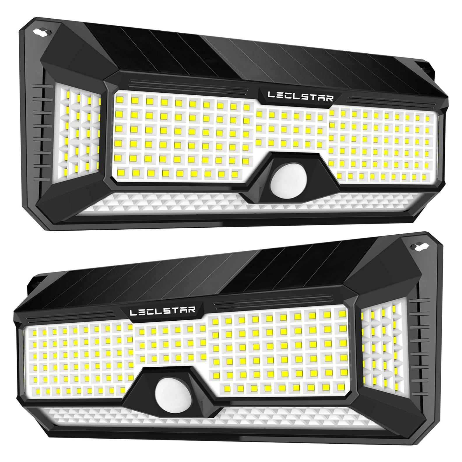 Luces Solares LECLSTAR 4000Lm 268 LED con Sensor Movimiento