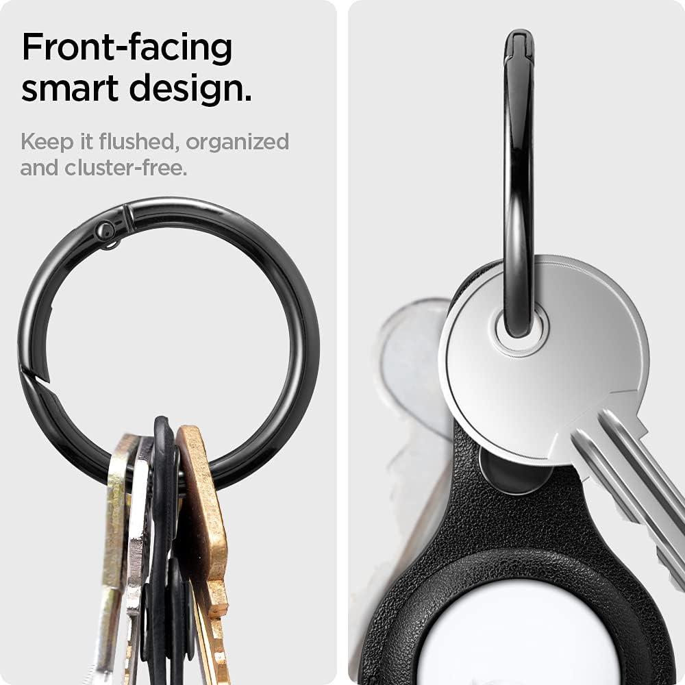 Funda Spigen Valentinus para AirTag con mosquetón - Negro