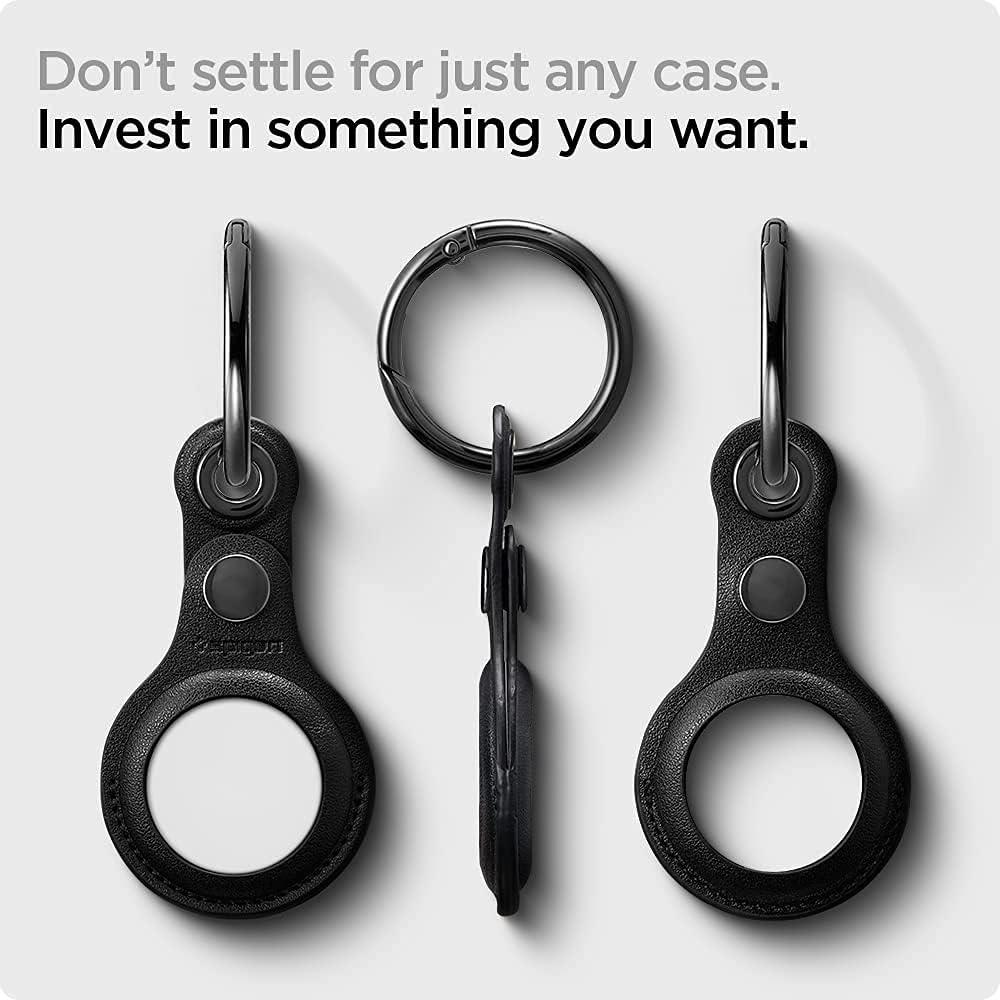 Funda Spigen Valentinus para AirTag con mosquetón - Negro