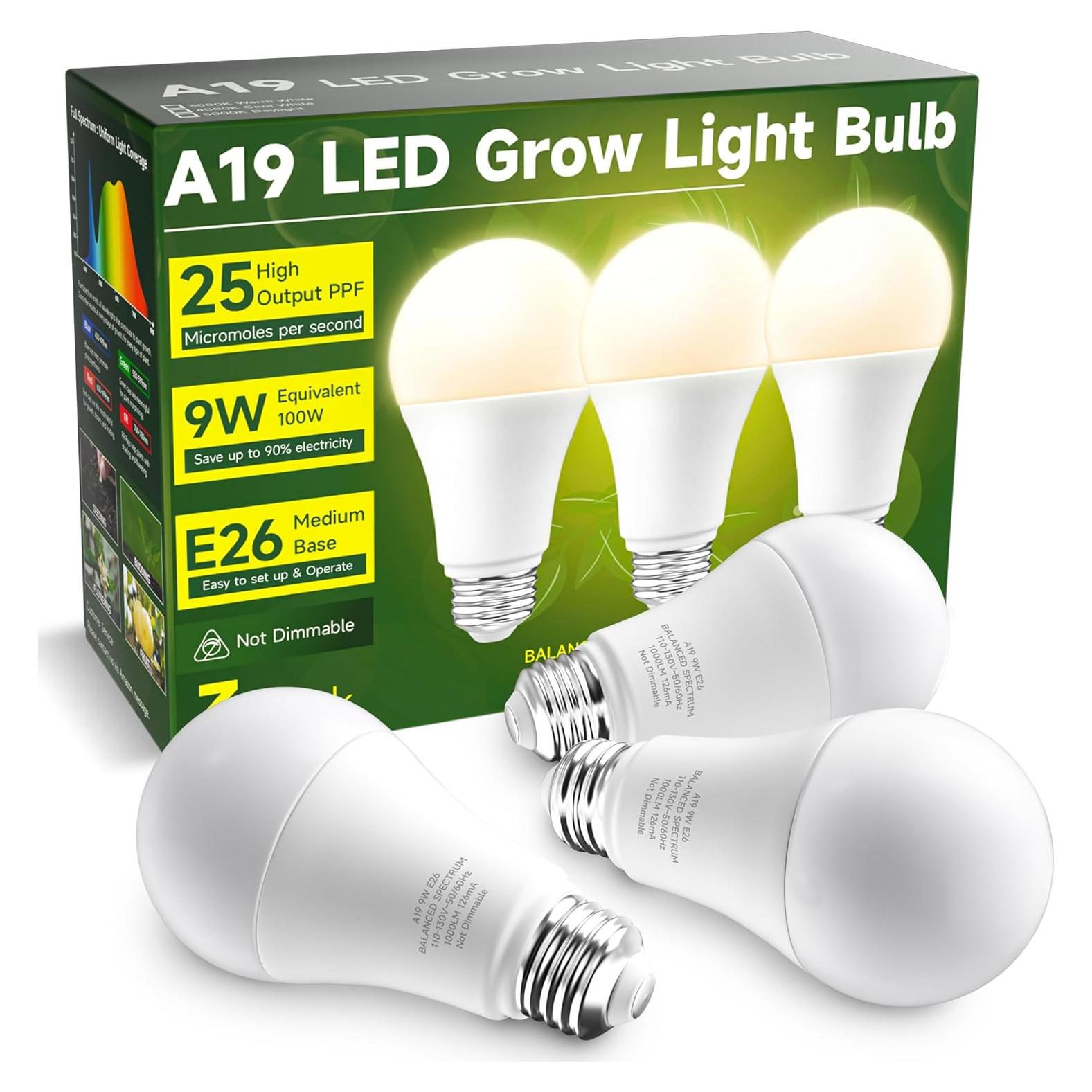 Bombillas de Crecimiento UNILAMPRO 9W Espectro Completo E26