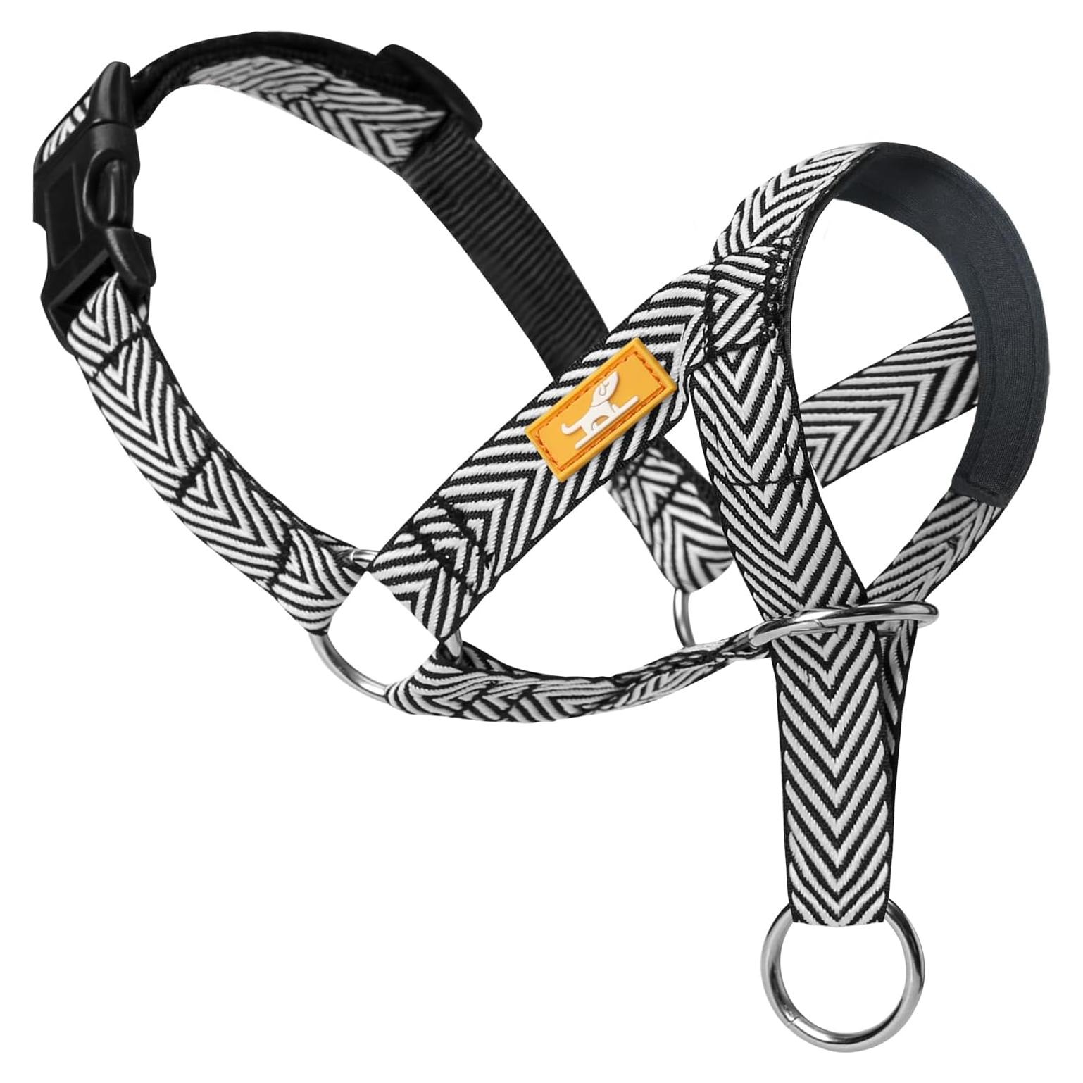 Collar de Cabeza para Perros Wintchuk L Negro Acolchado Ajustable