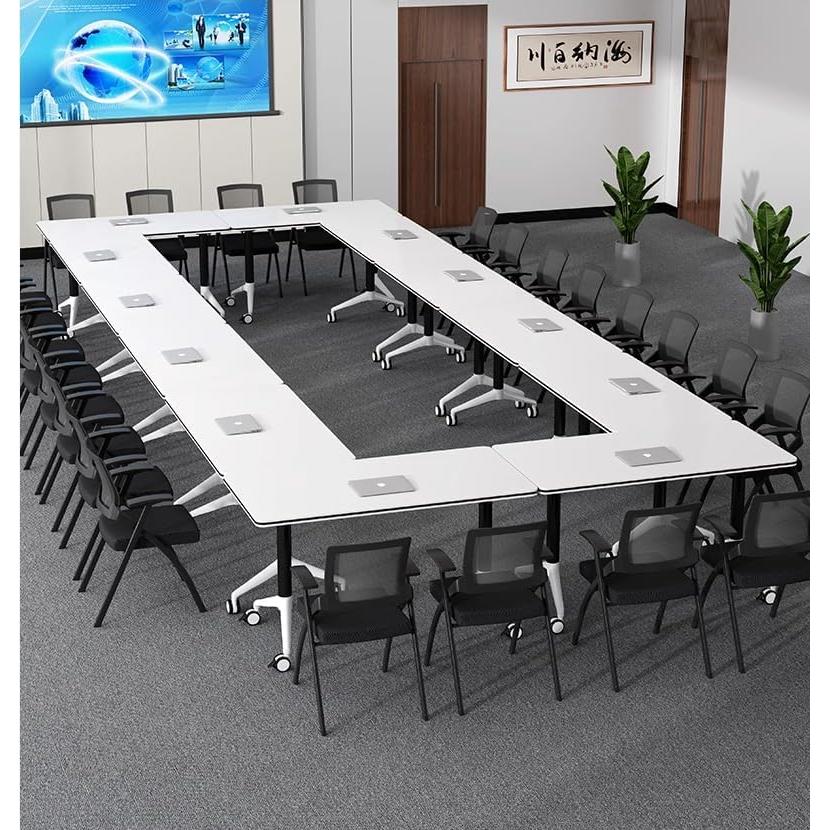 Mesa de Conferencia Plegable JQUZPCV 160x60 cm Nuez Oscura