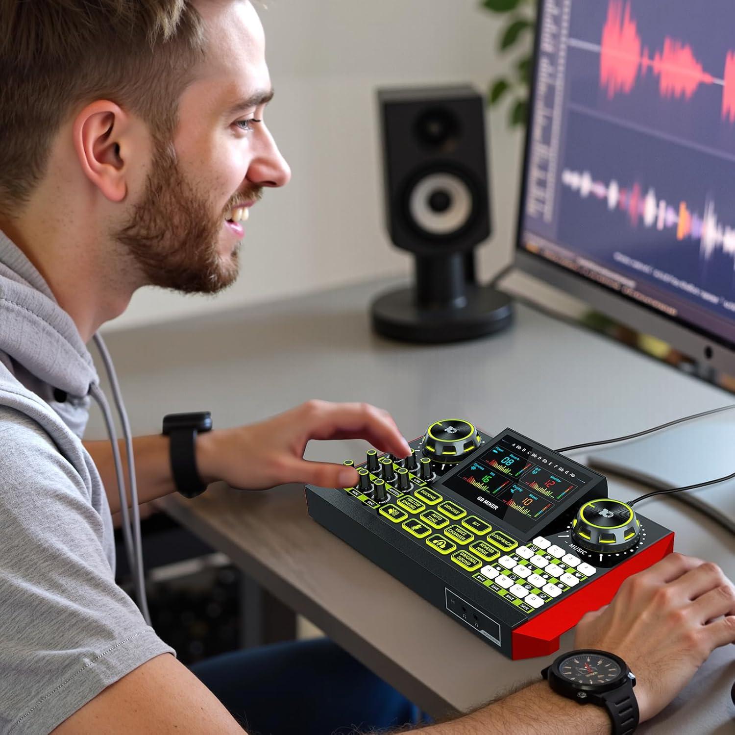 Mezclador de Audio G9 para Streaming y Podcasting