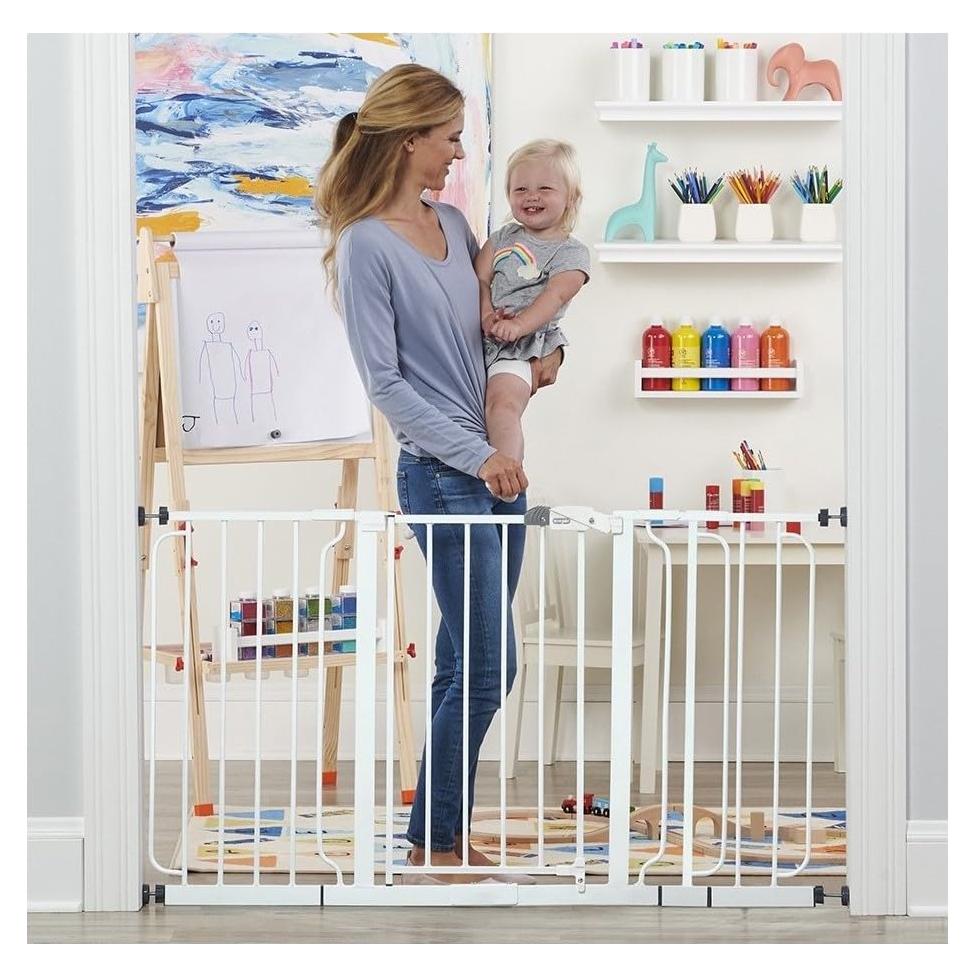 Puerta para Bebés Regalo Extra Ancha 142 cm con Extensiones