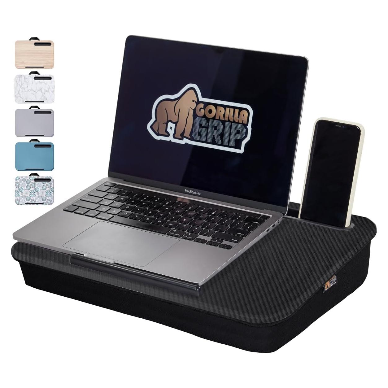 Escritorio portátil Gorilla Grip para laptop 15" negro