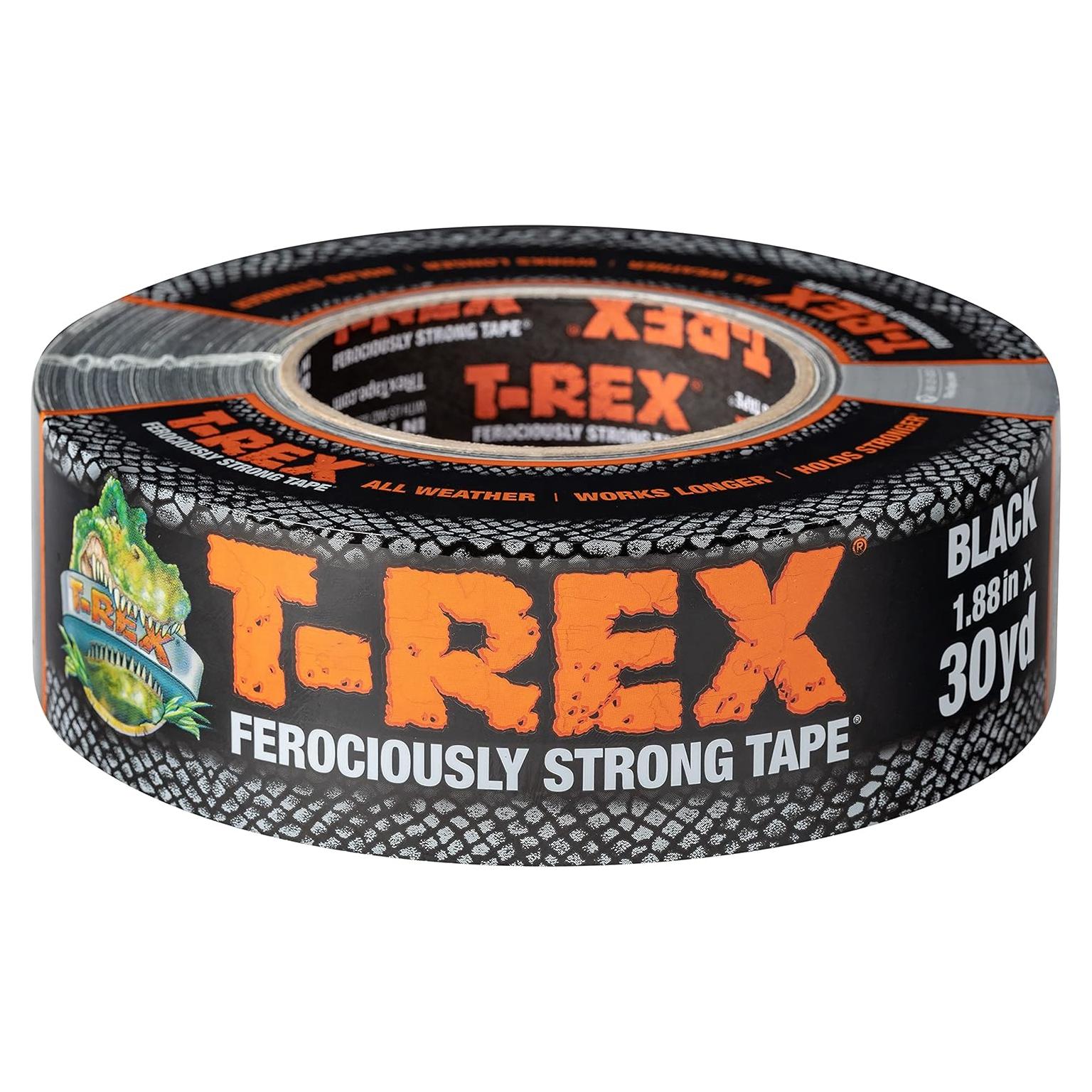 Cinta T-Rex Ducto Pesada 4.8 cm x 27.4 m Resistente UV Negra