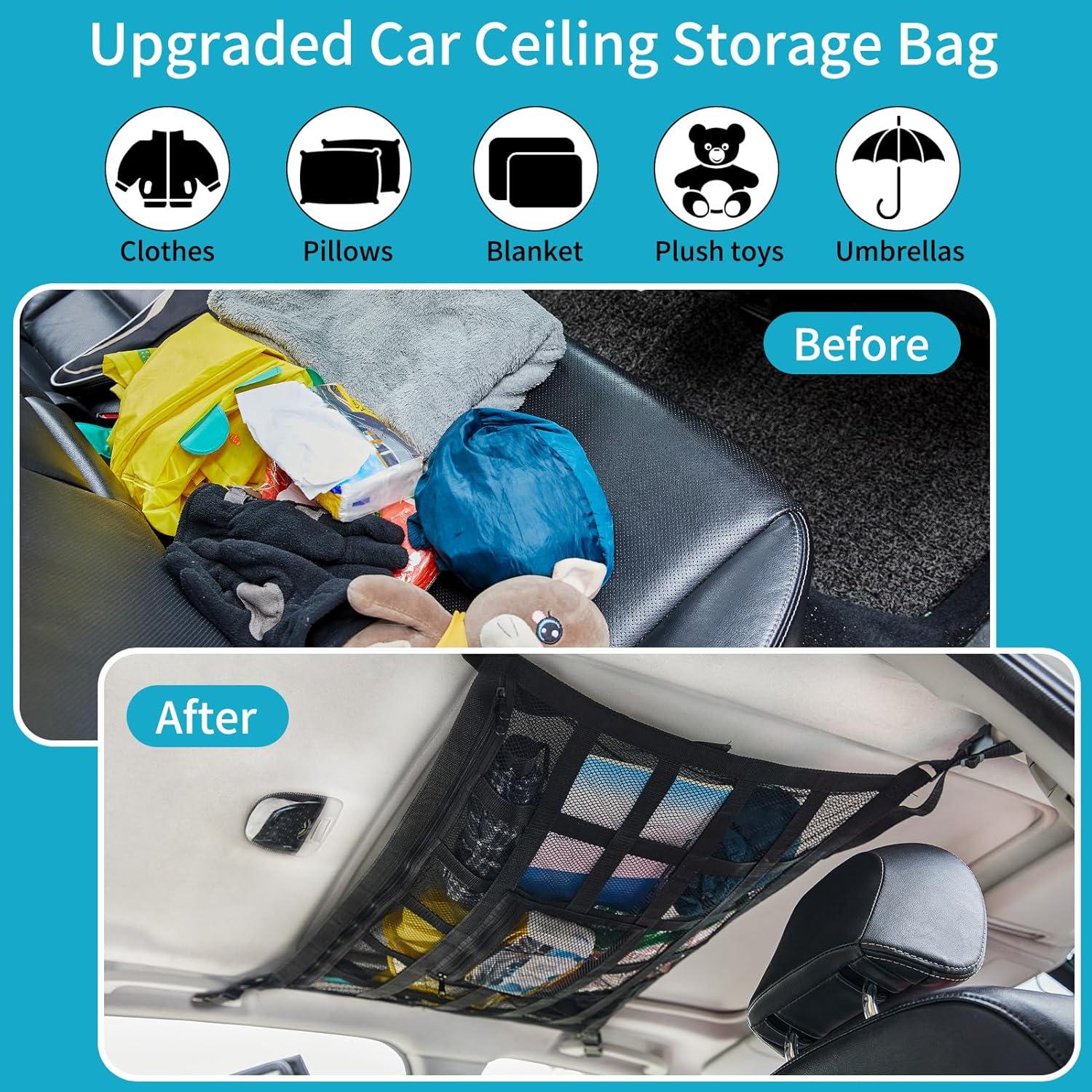 Red de Carga para Techo de Auto KOZR 80x54cm Capacidad Pesada