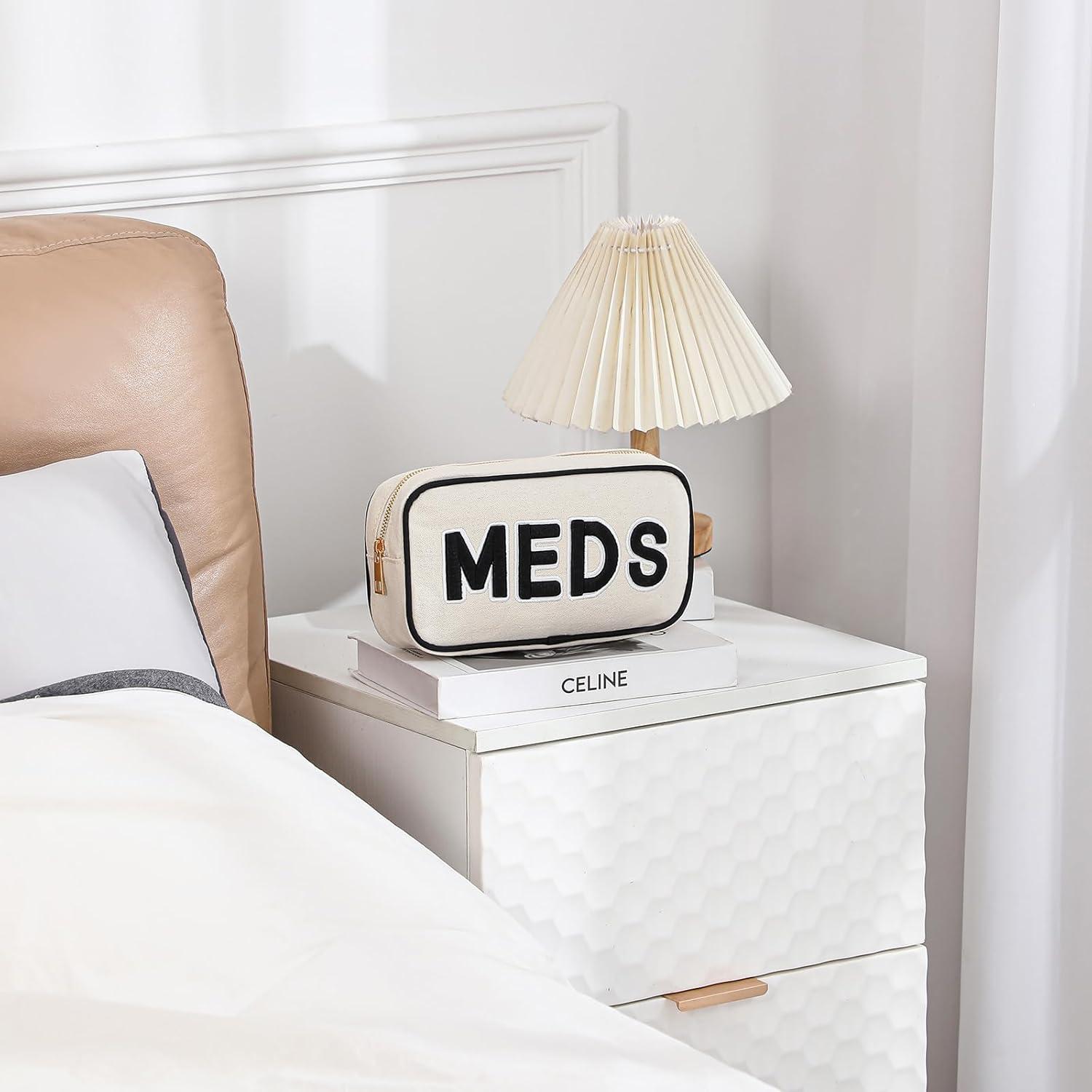 Bolsa de Maquillaje Uekeboag Lona Negra 25x13x6 cm