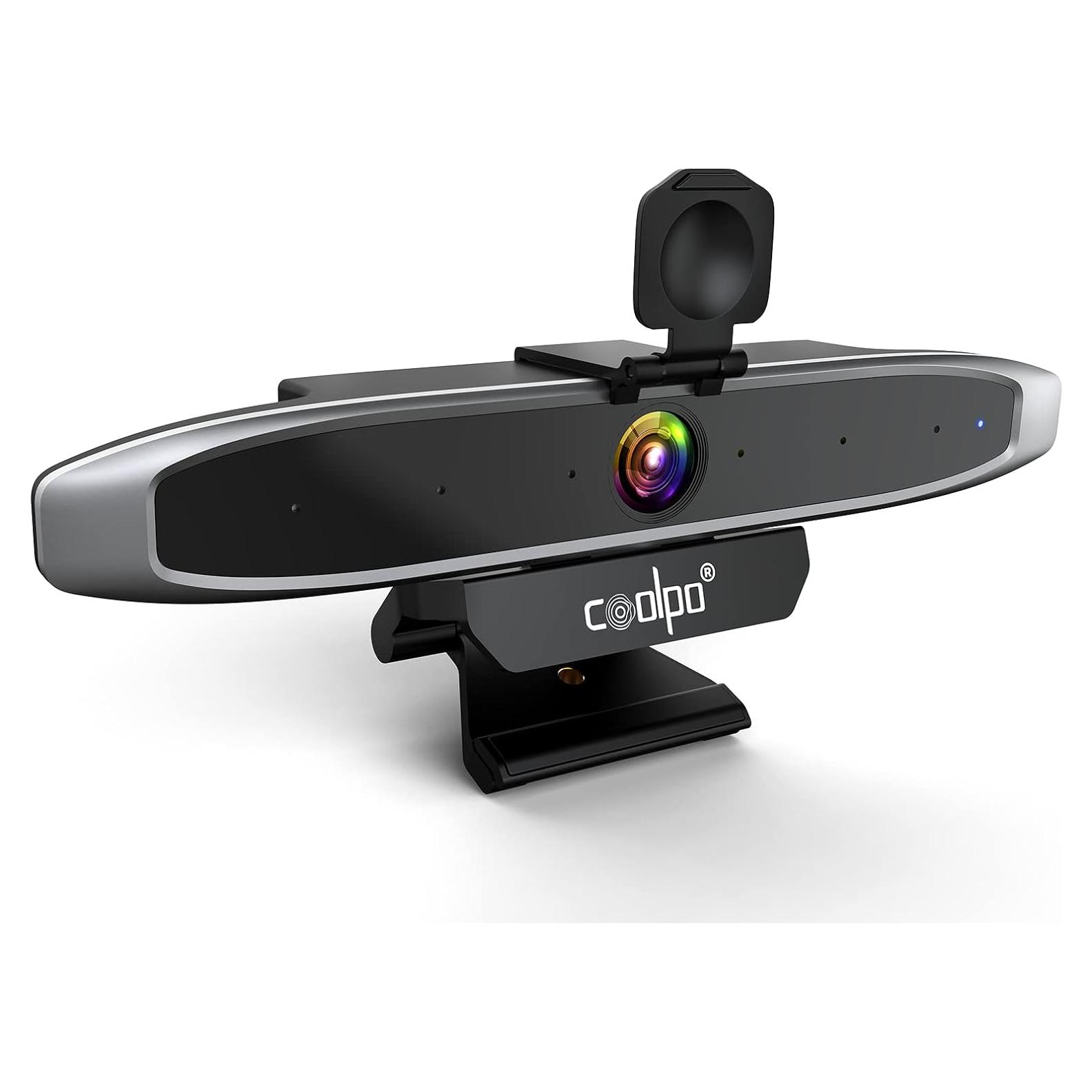 Cámara de Conferencia 4K COOLPO AI Huddle Mini, 6 Micrófonos