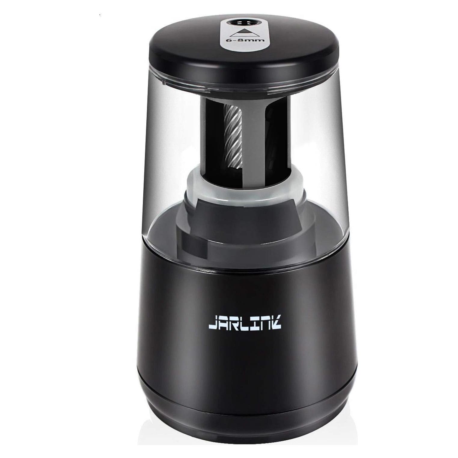 Sacapuntas Eléctrico JARLINK con Parada Automática Negro