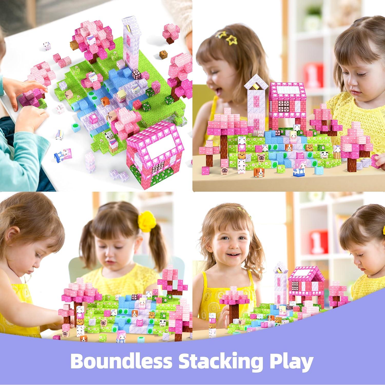 Bloques Magnéticos GobiDex 100PCS Juguetes STEM para Niñas