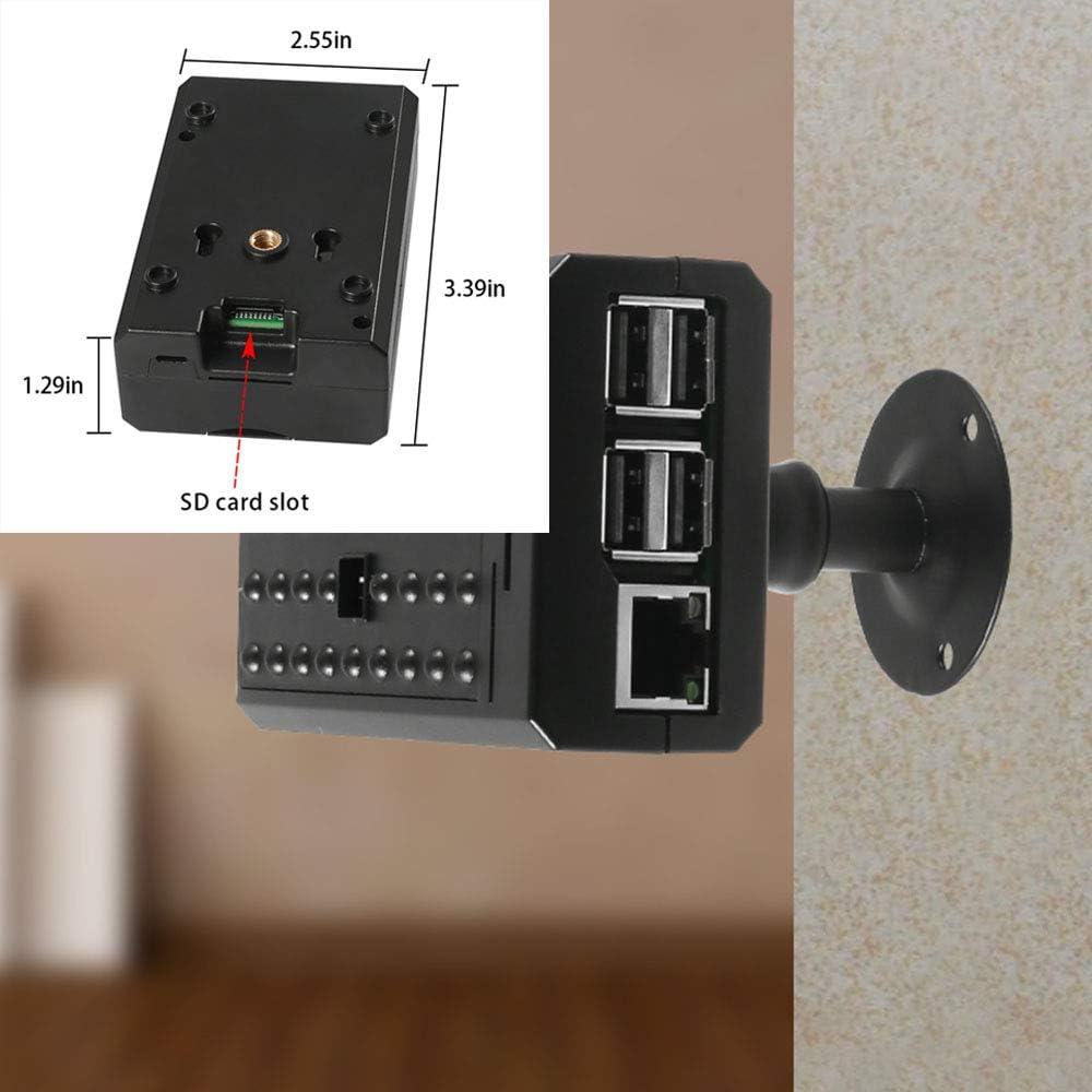 Carcasa para Raspberry Pi 4B DORHEA con soporte de cámara y disipadores