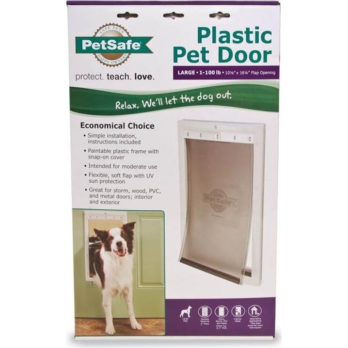 Puerta para Mascotas PetSafe Grande 36kg Doble Solapa