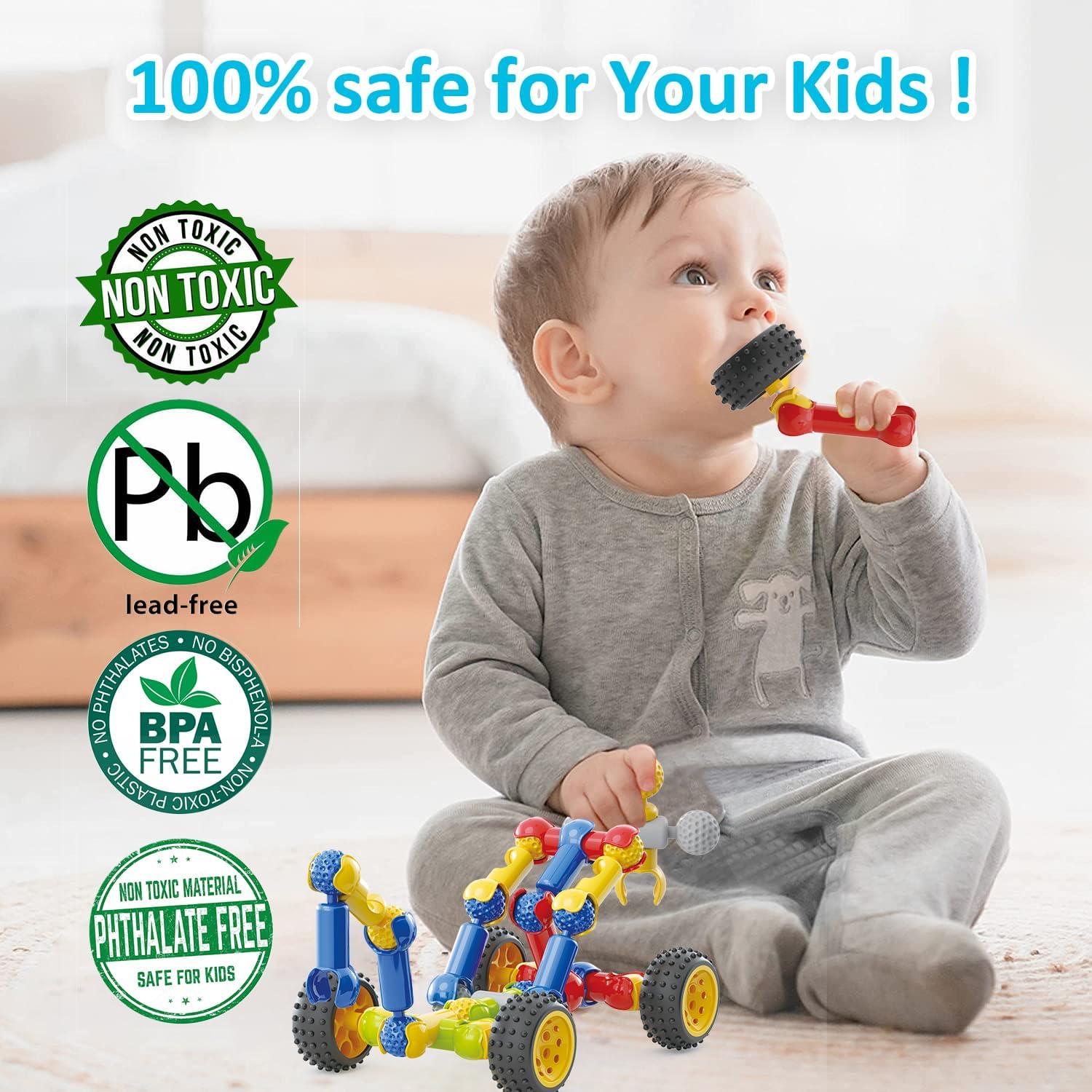 Juguetes de Construcción Huaker 180 Piezas Educativos