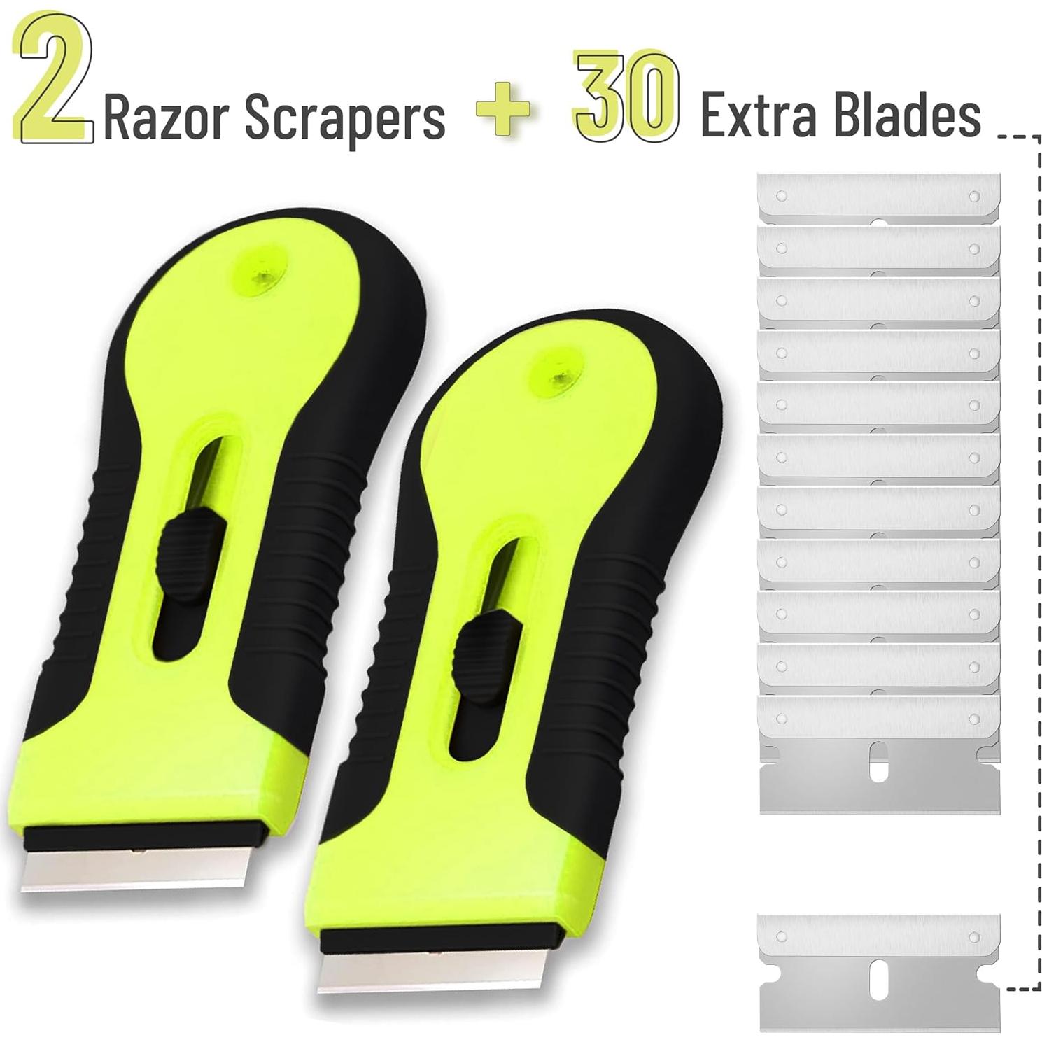 Juego de Raspadores Bates con 30 Cuchillas de Acero Inoxidable