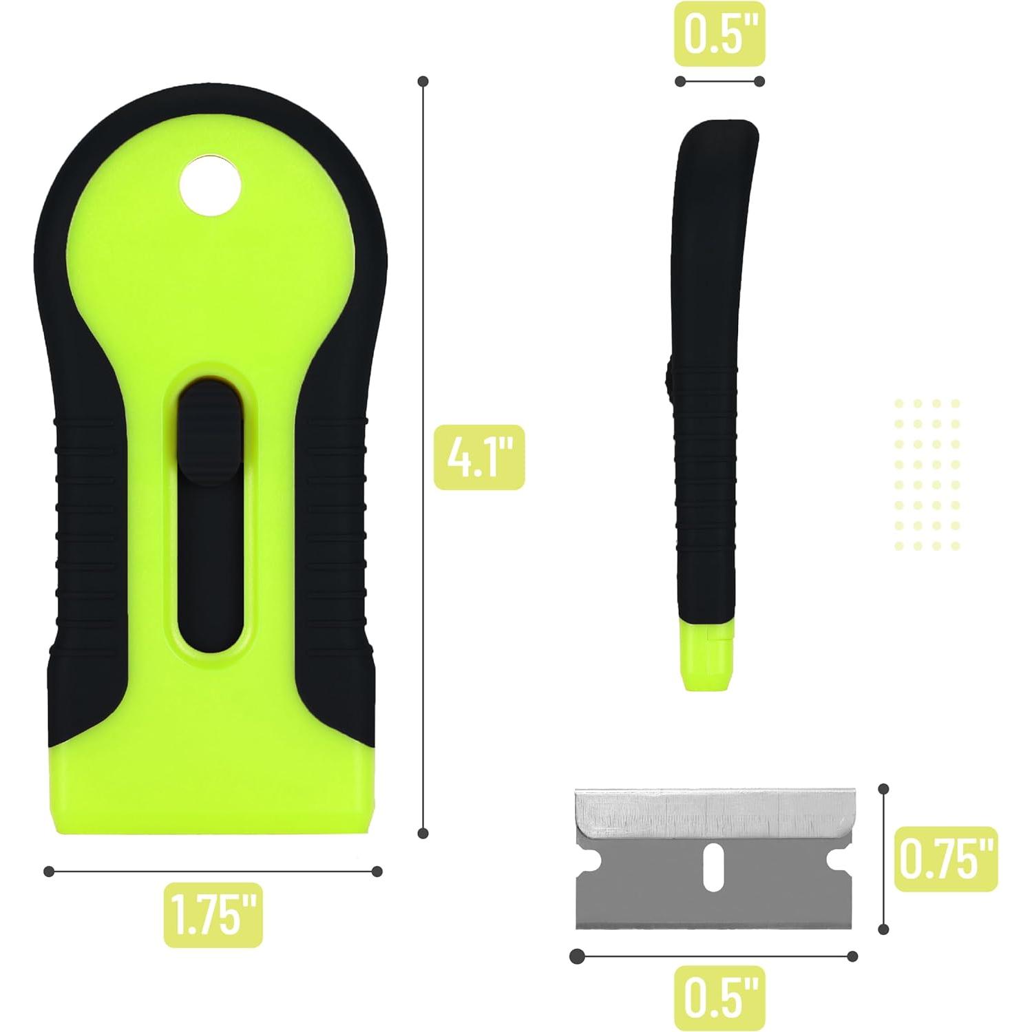 Juego de Raspadores Bates con 30 Cuchillas de Acero Inoxidable