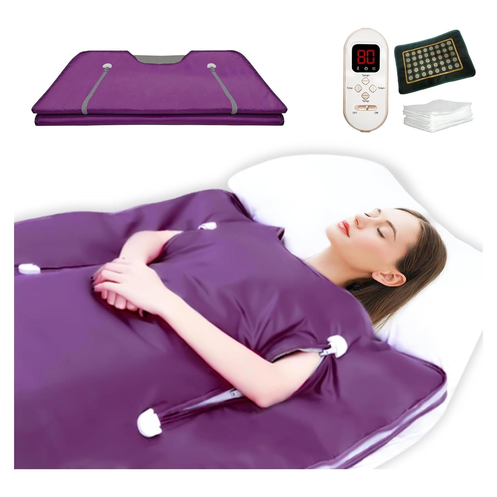 Manta de Sauna Infrarroja PINJAZE 2-Zonas Control Remoto