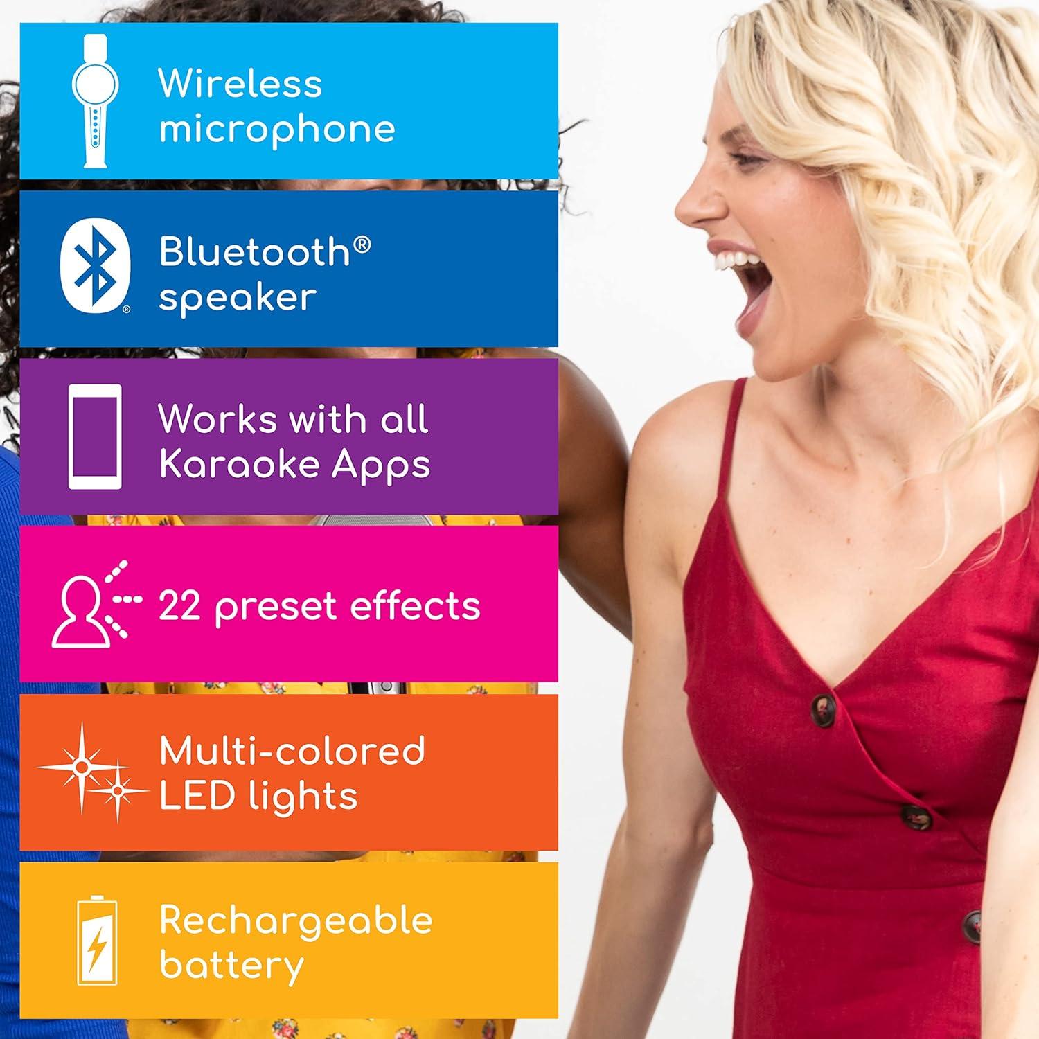 Micrófono de Karaoke Portátil Singing Machine SMM575 Bluetooth