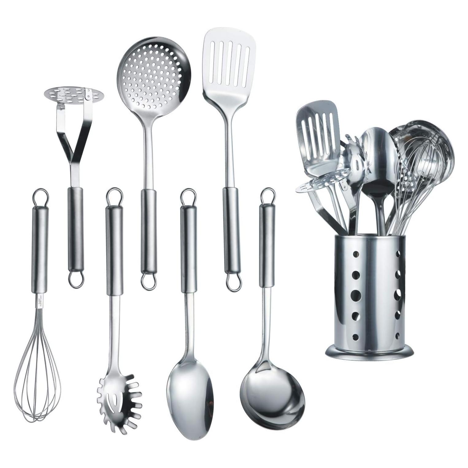 Juego de Utensilios de Cocina Berglander 8 Piezas Acero Inoxidable