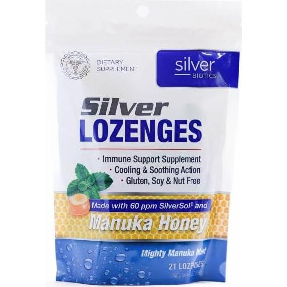 Pastillas de Plata Biotica 60ppm - Soporte Inmunológico 21 Unidades